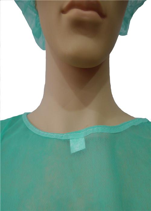 Abito chirurgico verde eliminabile impermeabile non sterile per la clinica/dentario