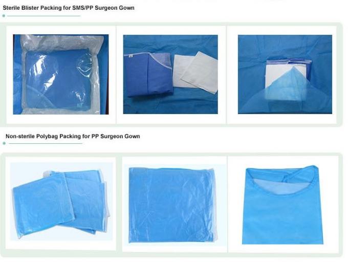 Il dottore eliminabile resistente fluido Gown 30gsm 50gsm per il centro sanitario