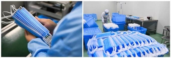 Maschera di protezione non tessuta eliminabile comoda, maschera di protezione igienica per il lavoratore