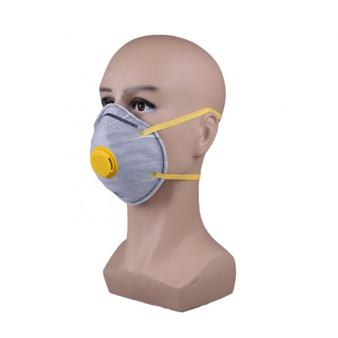 Maschera della tazza FFP2 del carbonio attivata N95, maschera di polvere non tessuta eliminabile con la valvola