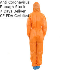 Anti dimensione non tessuta del cappotto S-3XL del laboratorio pittura/della polvere con le tasche disponibili
