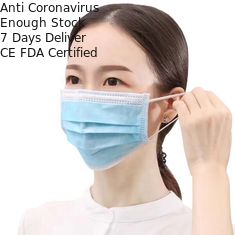 Maschera eliminabile perfetta della bocca della polvere antibatterico non tessuto della maschera di protezione di 3 strati