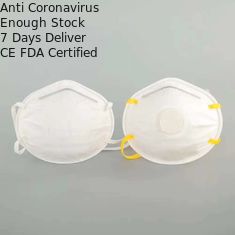 Della tazza FFP2 della maschera tessuto bianco non per costruzione/medicina/tessuto