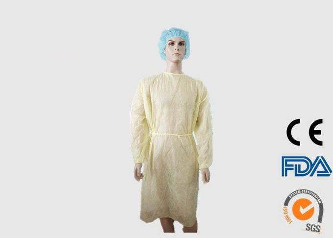 Indumenti medici eliminabili non tossici, grembiuli di plastica eliminabili per gli ospiti dell'ospedale