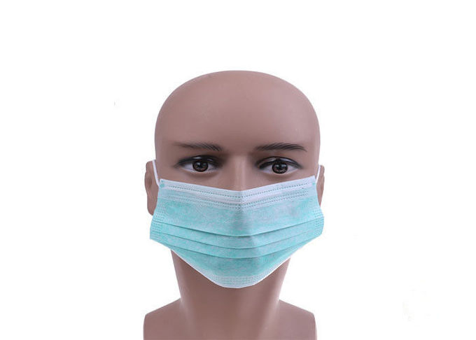 Maschera di protezione non tessuta eliminabile blu tre strati della maschera verde degli adulti